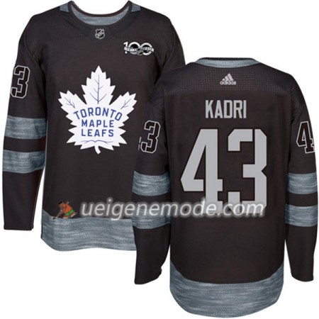 Herren Eishockey Toronto Maple Leafs Trikot Nazem Kadri 43 1917-2017 100th Anniversary Adidas Schwarz Authentic